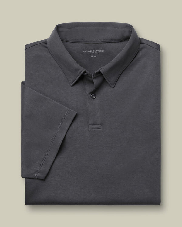Smart Cotton Polo - Graphite Gray