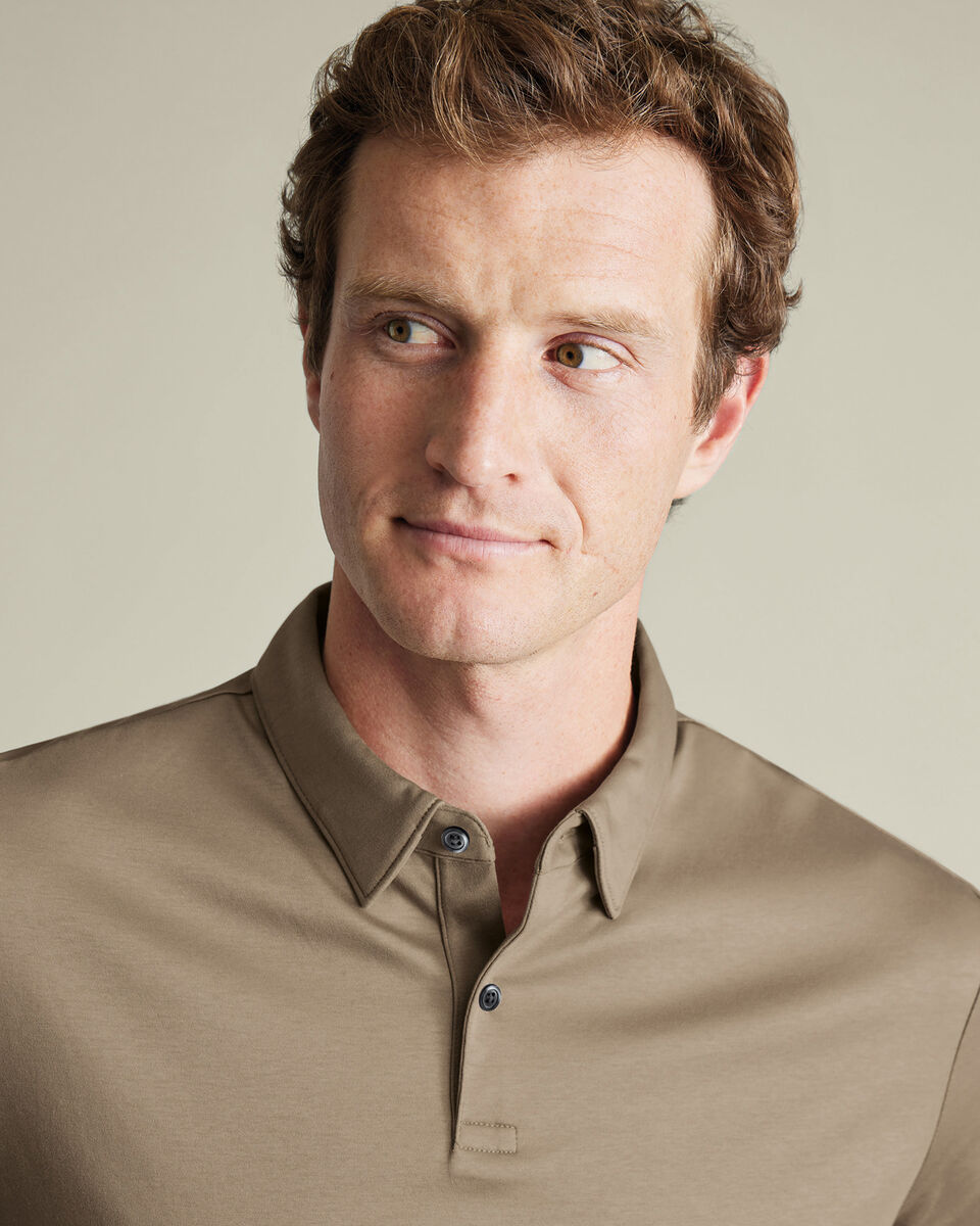Jersey Polo - Mocha