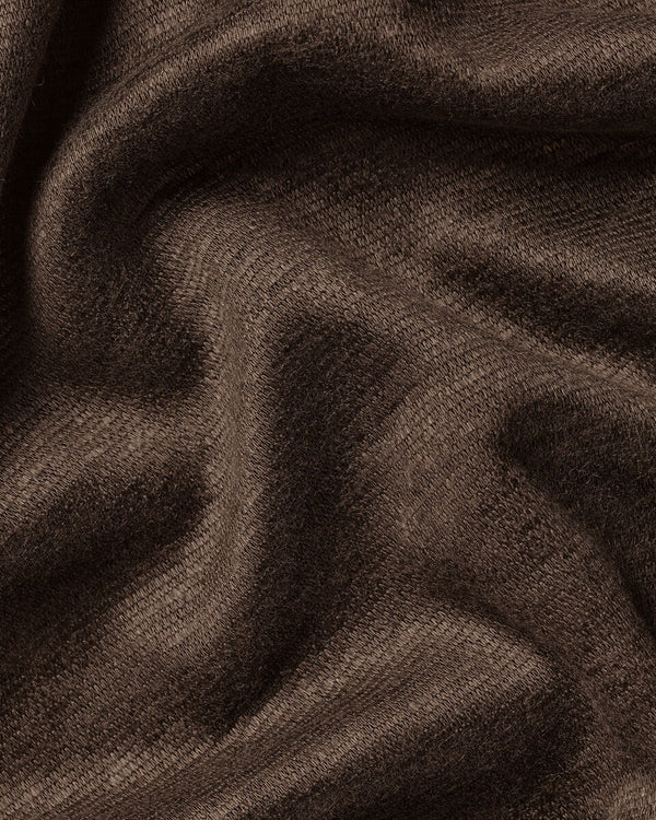 Pure Linen Polo - Chocolate Brown
