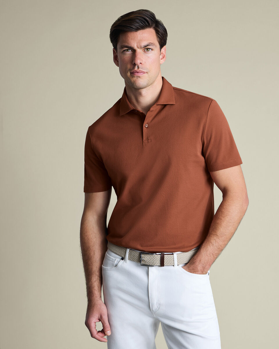 Smart Pique Polo – Orange Main image