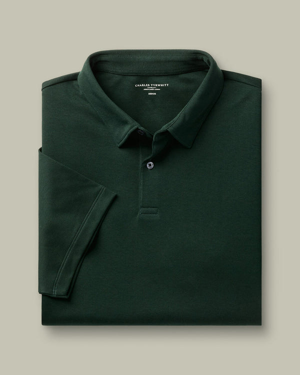 Smart Cotton Polo – Forest Green