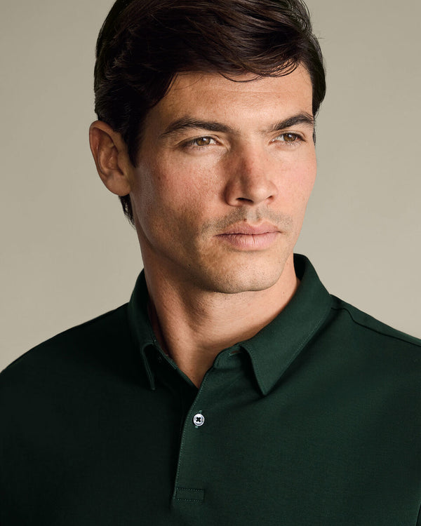 Smart Cotton Polo – Forest Green