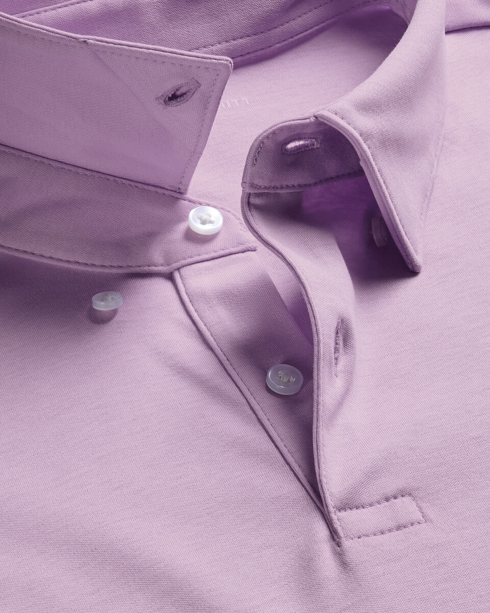Smart Cotton Polo – Lilac Secondary image