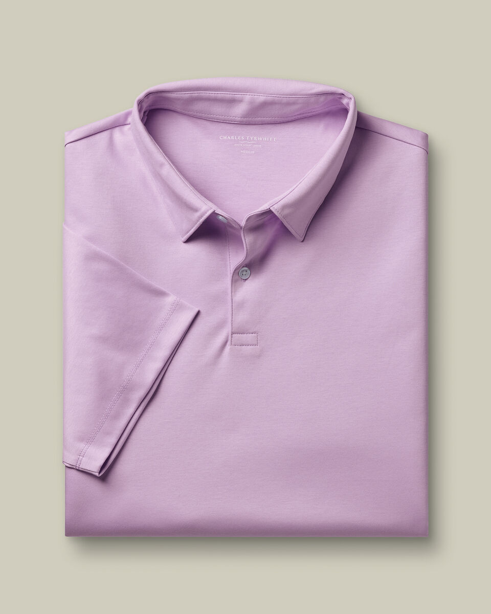 Smart Cotton Polo – Lilac