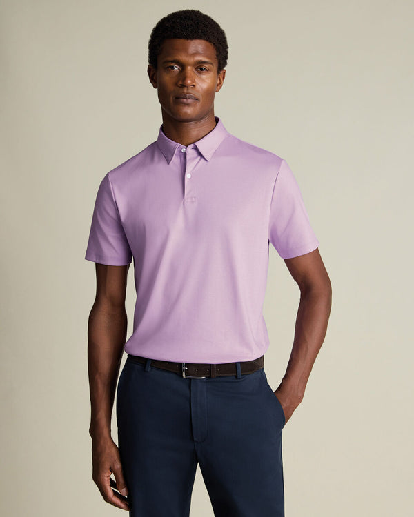 Smart Cotton Polo – Lilac