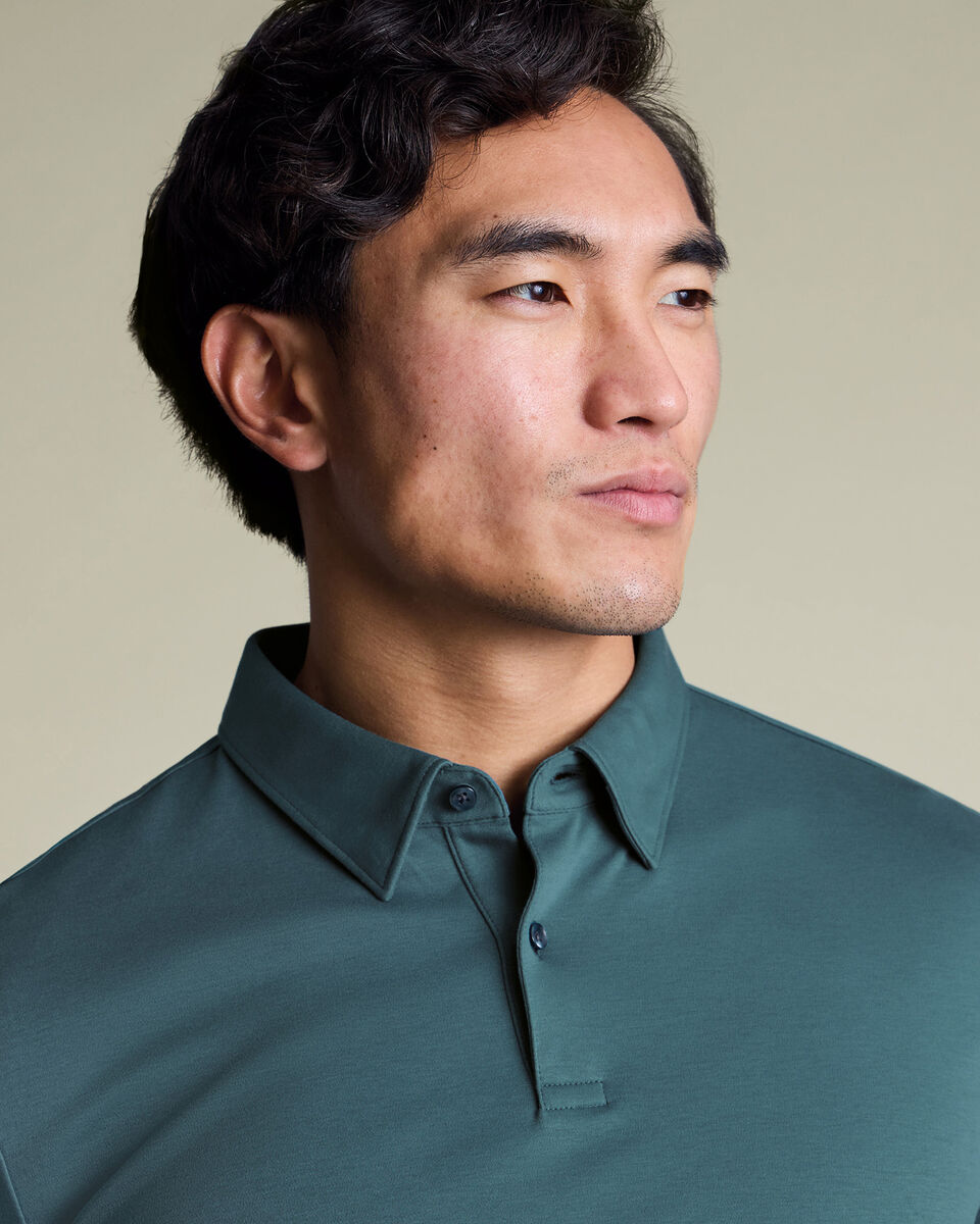 Smart Cotton Polo – Teal Green