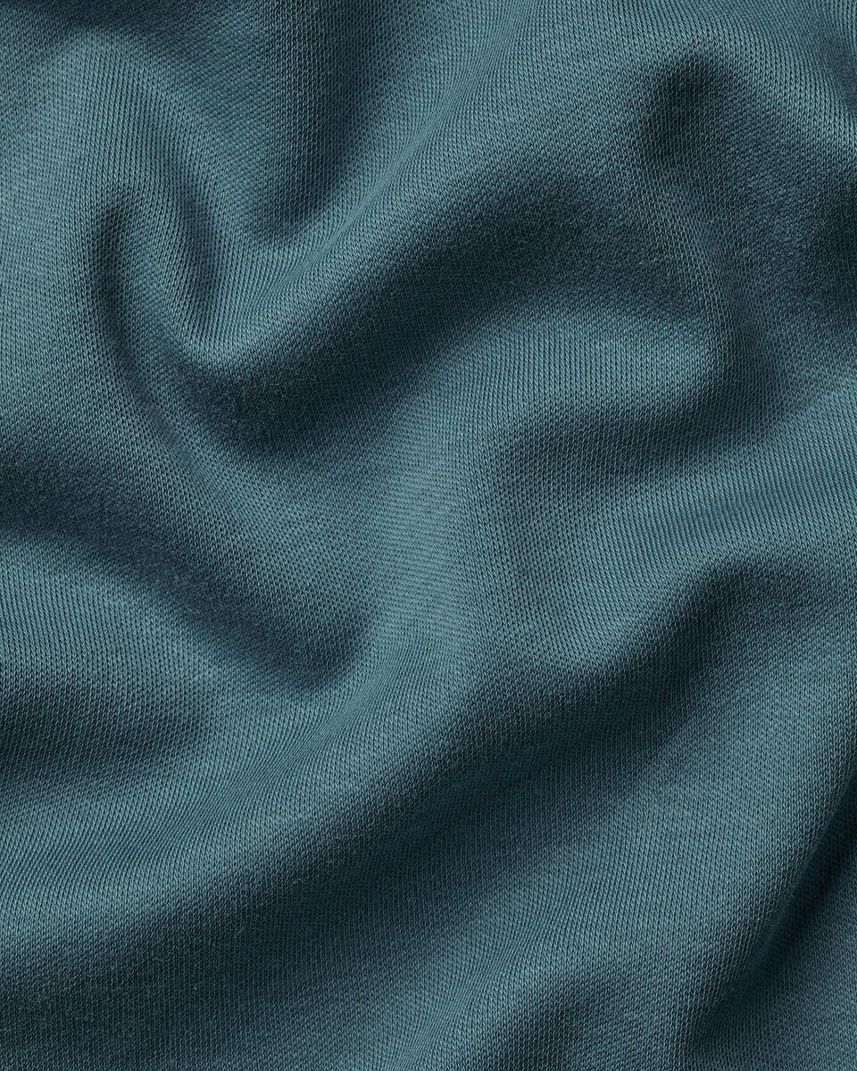 Long Sleeve Smart Cotton Polo – Teal Green