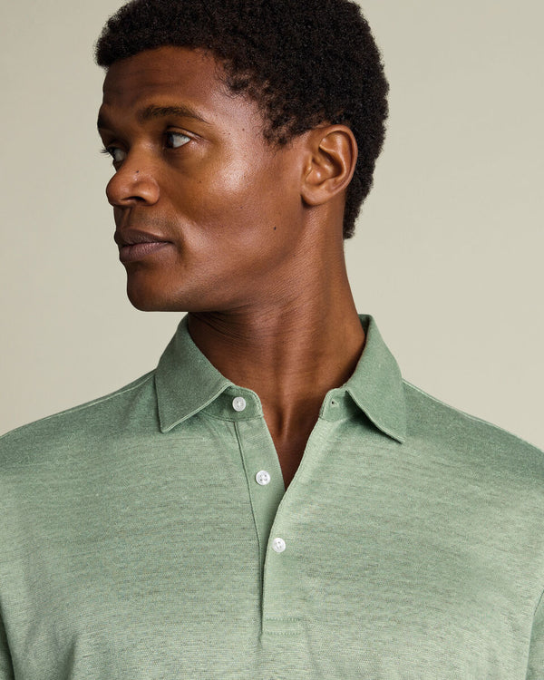 Linen Polo – Light Green