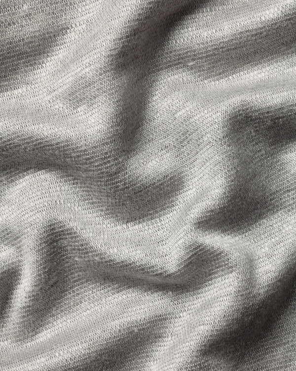 Pure Linen Polo – Silver Gray