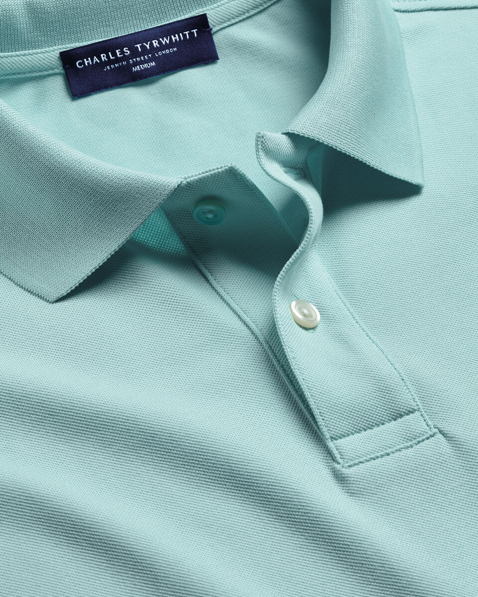 Pique Polo – Aqua