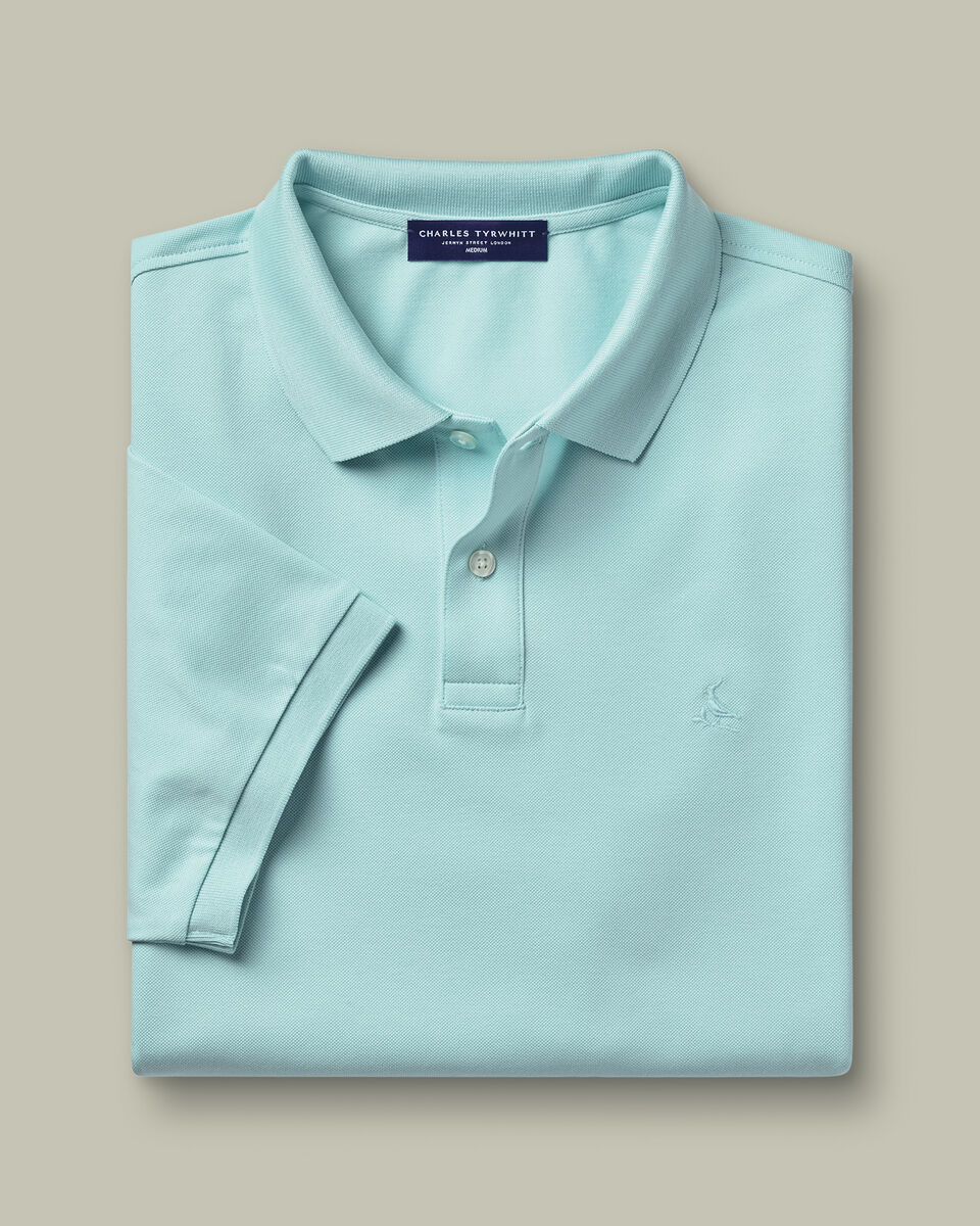 Pique Polo – Aqua