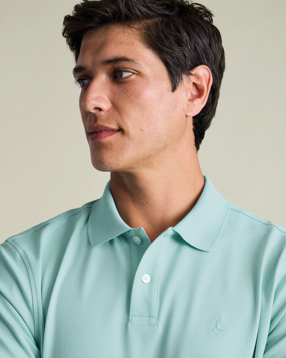 Pique Polo – Aqua