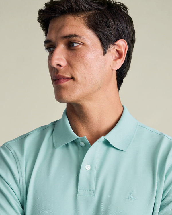 Pique Polo – Aqua
