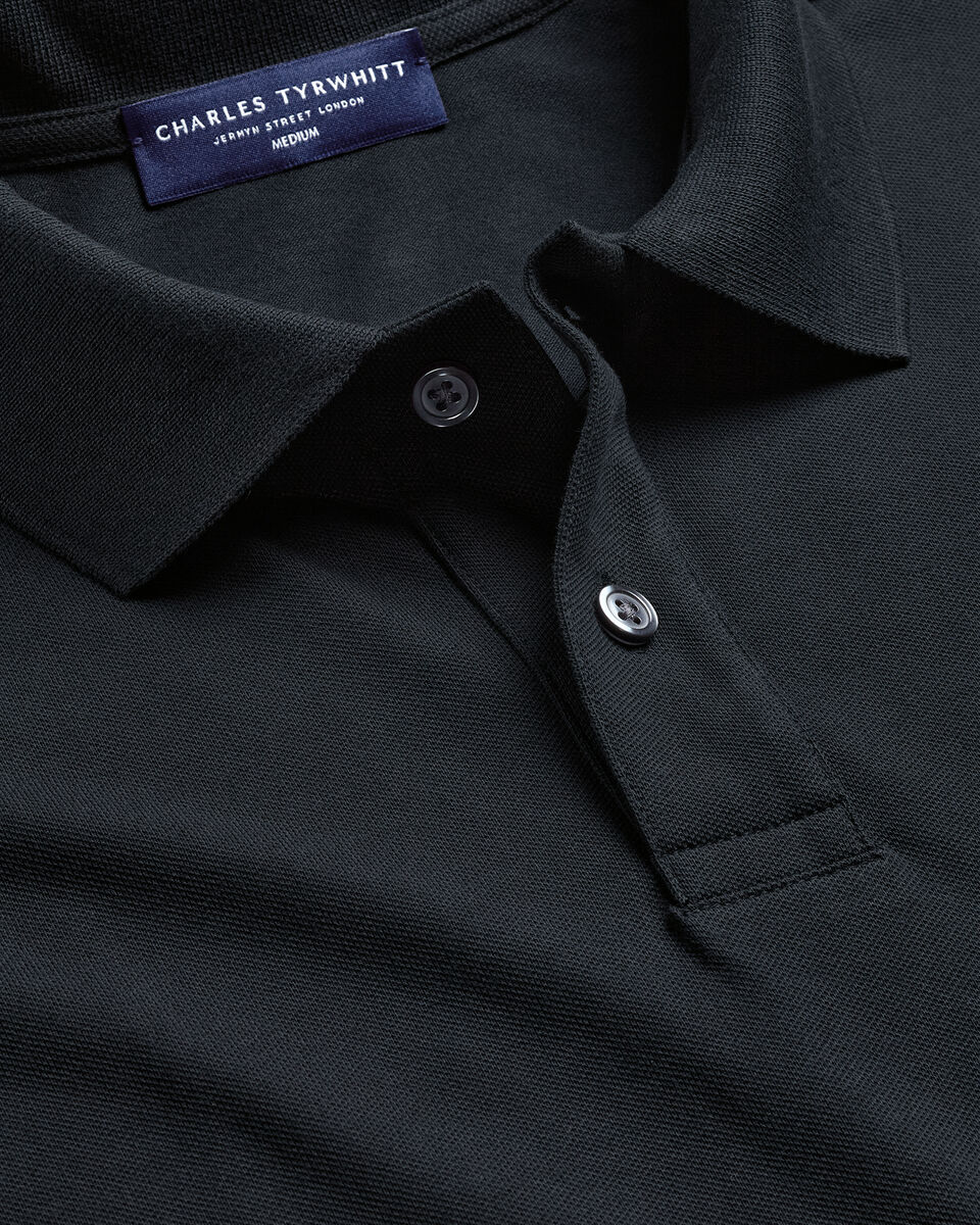 Smart Pique Polo - Black Secondary image