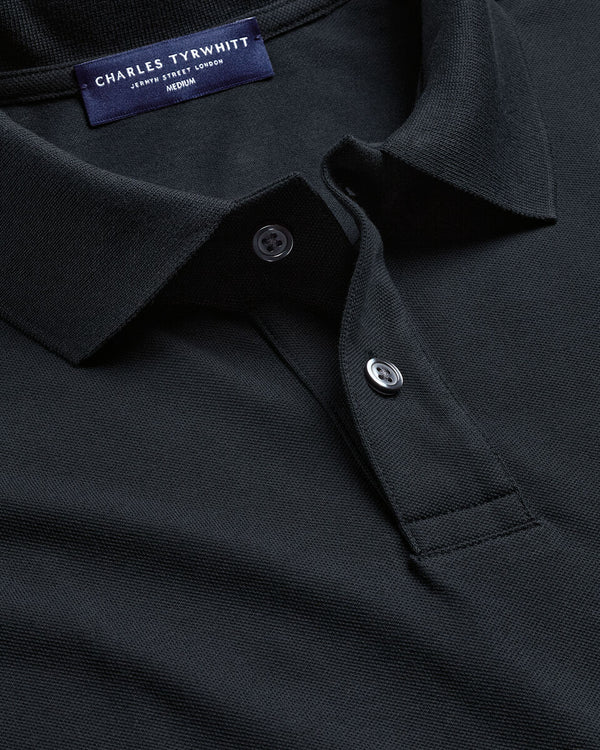 Smart Pique Polo - Black