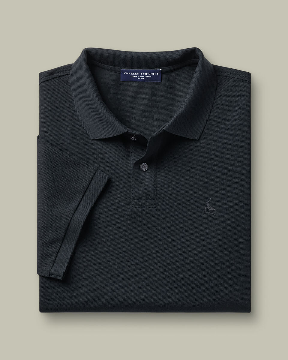 Smart Pique Polo - Black