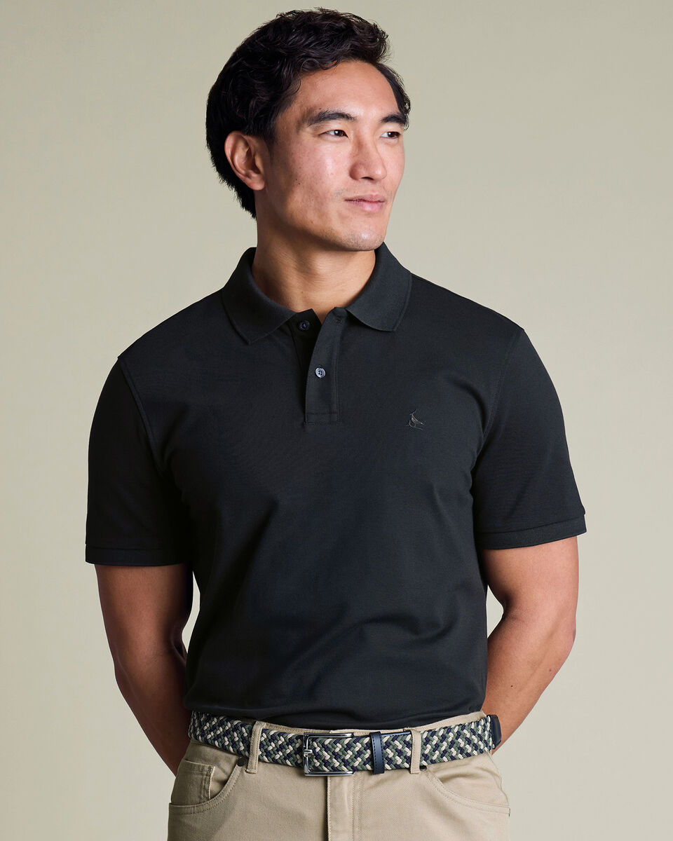 Smart Pique Polo - Black