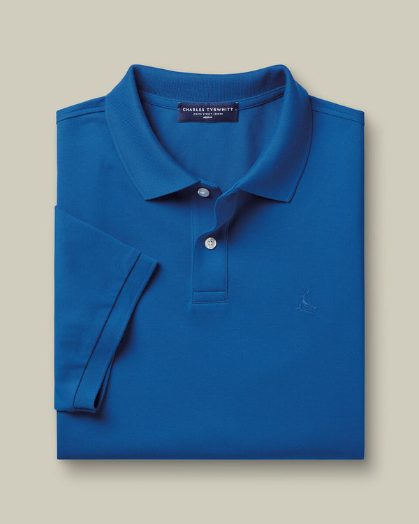 Pique Polo – Cobalt Blue