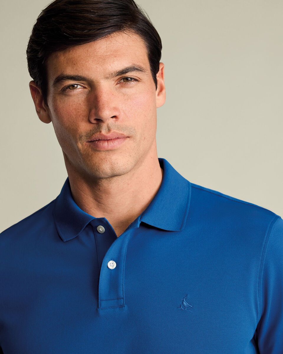 Pique Polo – Cobalt Blue