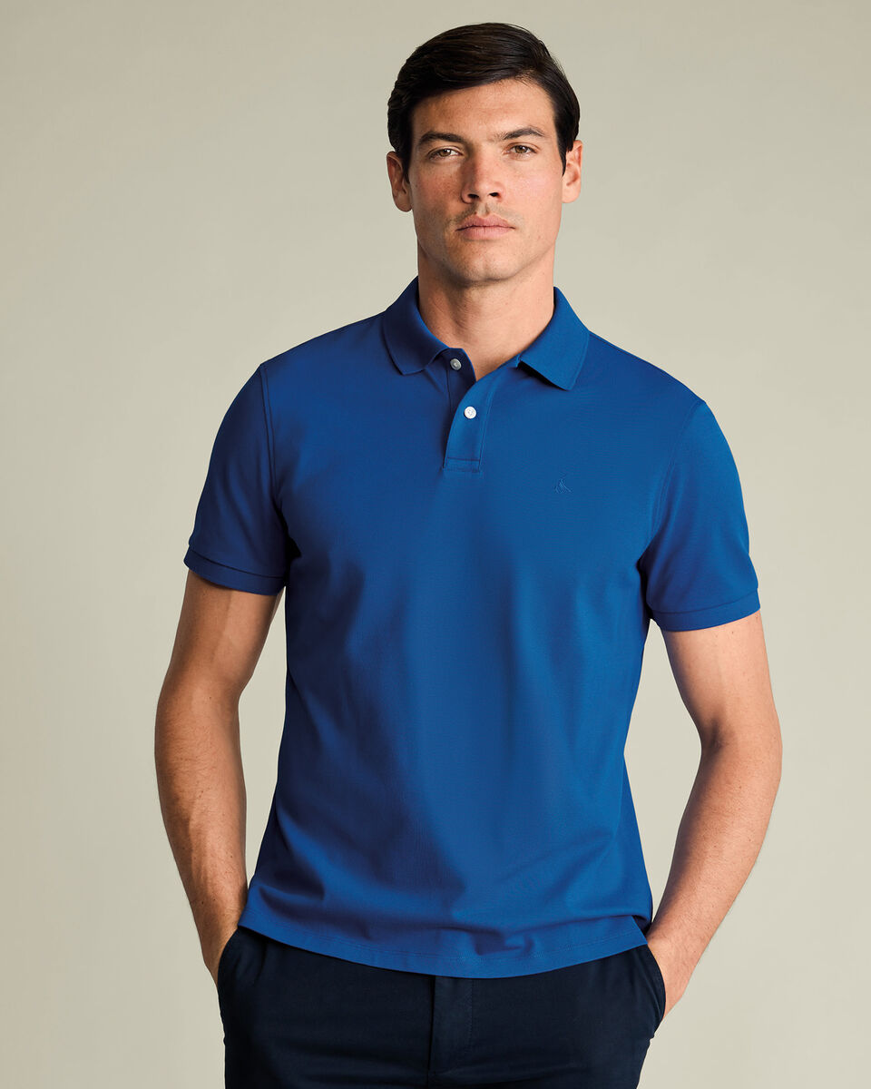 Pique Polo – Cobalt Blue