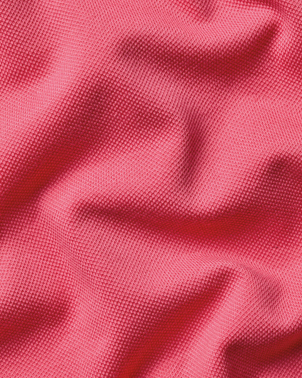 Pique Polo – Coral Pink