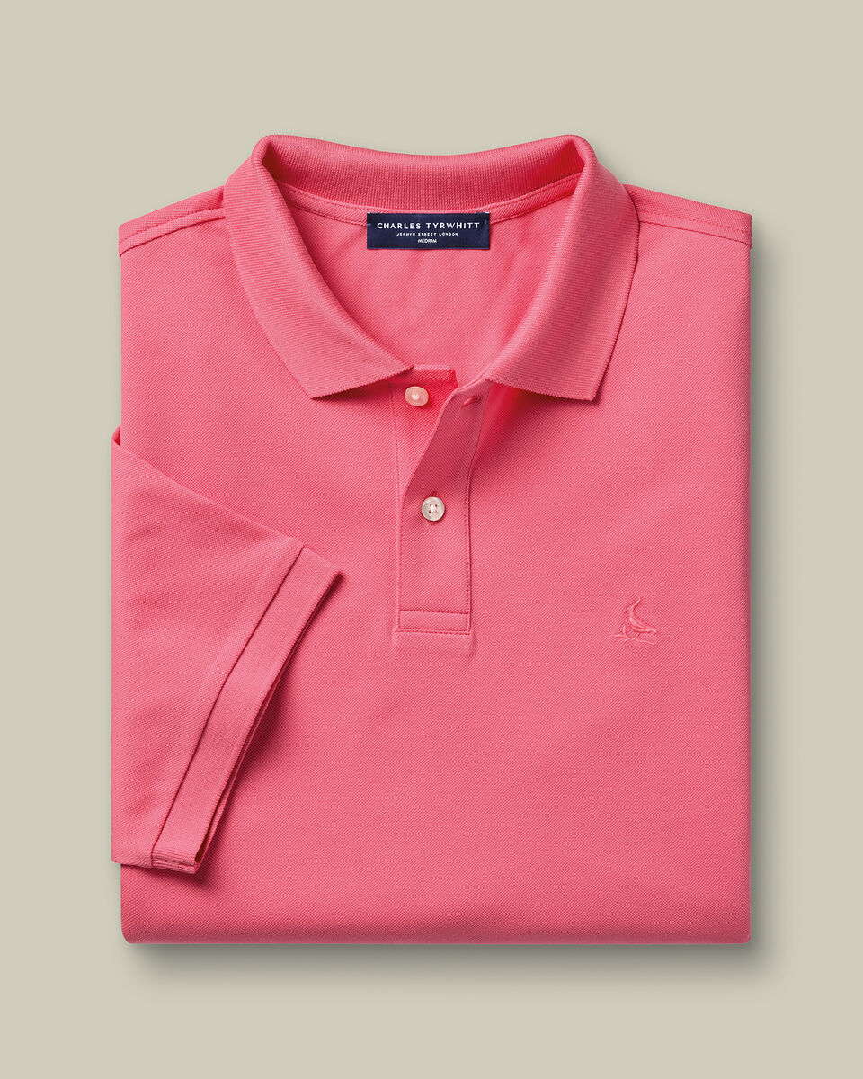 Pique Polo – Coral Pink