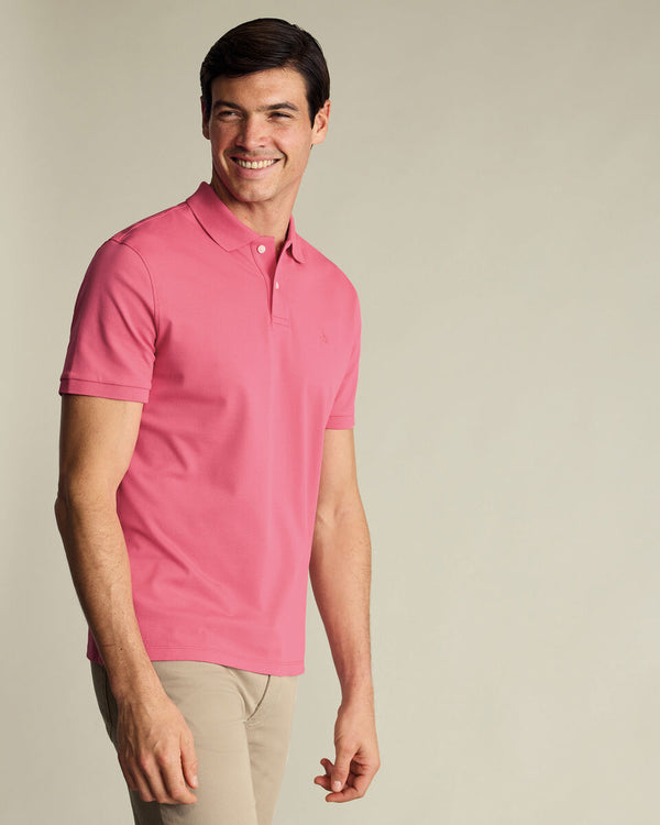 Pique Polo – Coral Pink