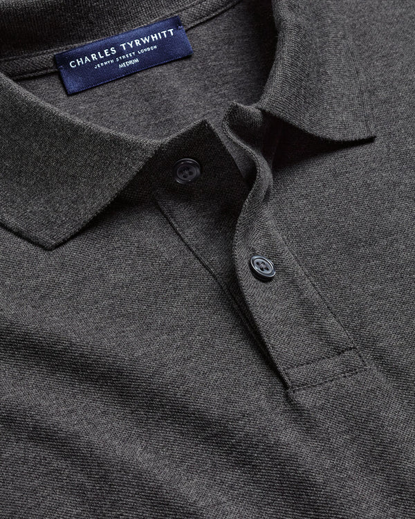 Pique Polo - Gray