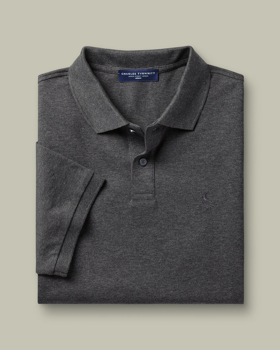 Pique Polo - Gray