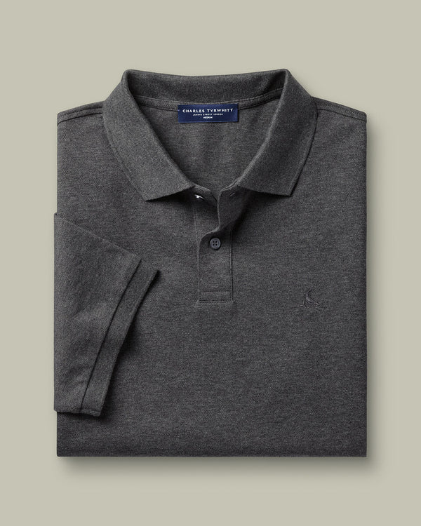 Pique Polo - Gray