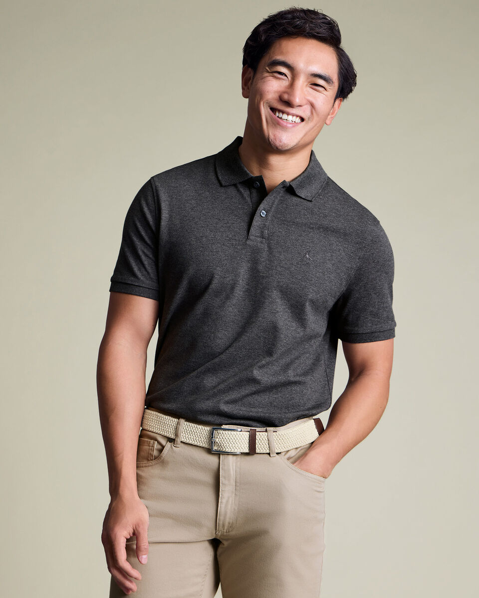 Pique Polo - Gray Main image