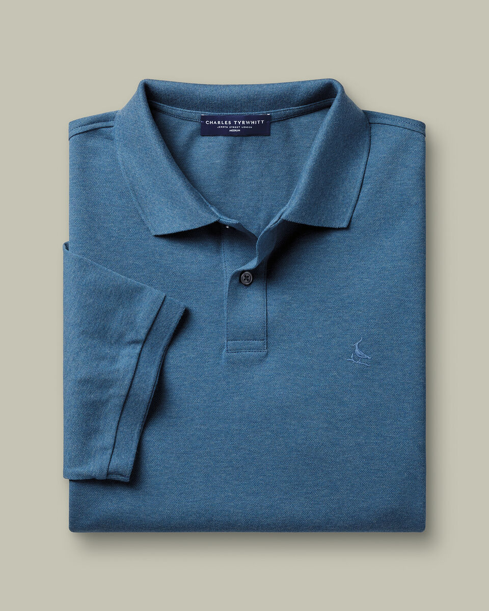 Pique Polo - Indigo Blue