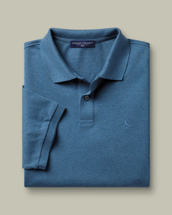 Pique Polo - Indigo Blue