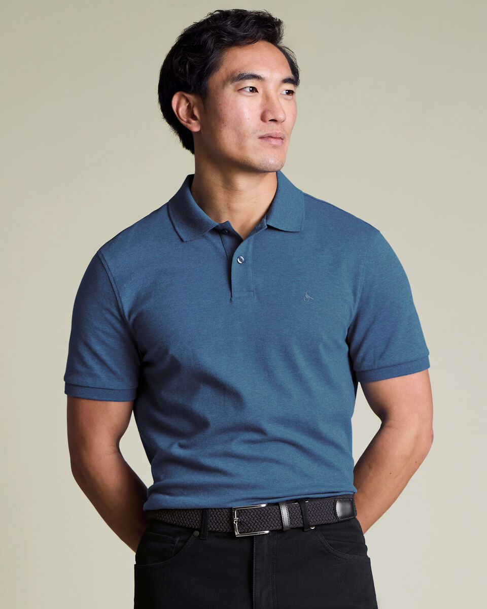Pique Polo - Indigo Blue Main image