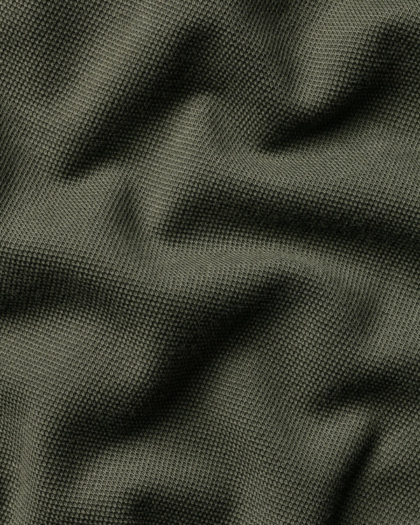 Pique Polo - Olive Green