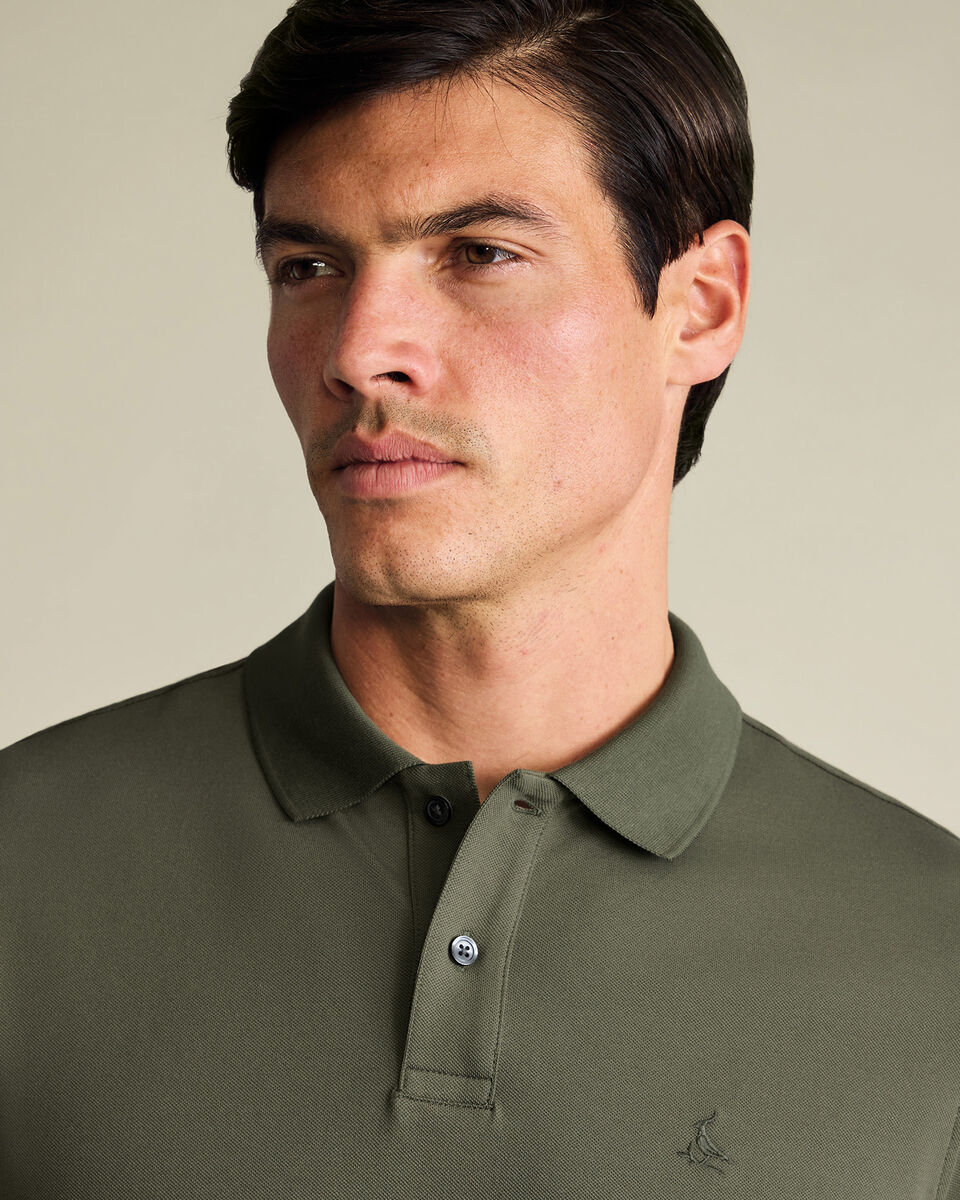 Pique Polo - Olive Green