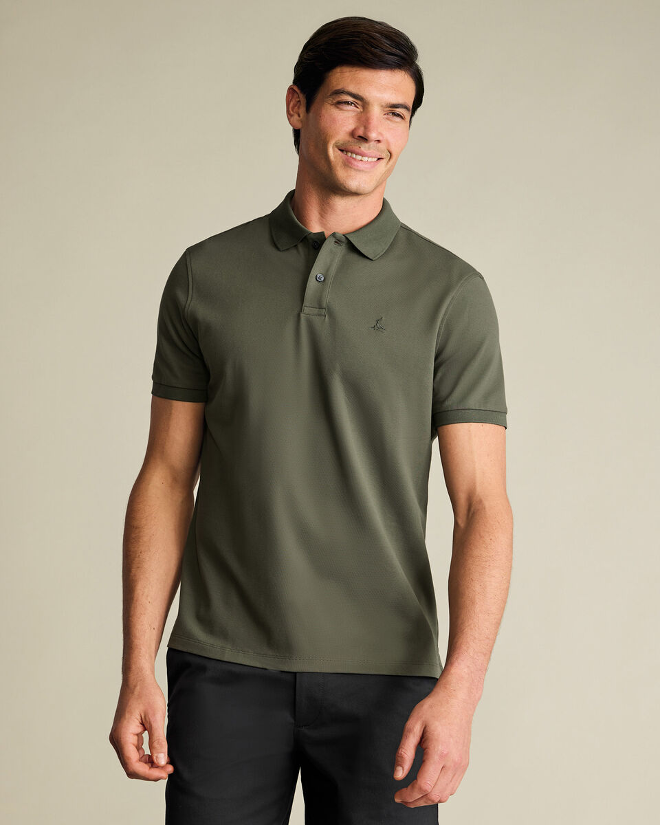 Pique Polo - Olive Green