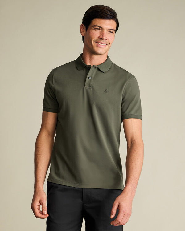 Pique Polo - Olive Green