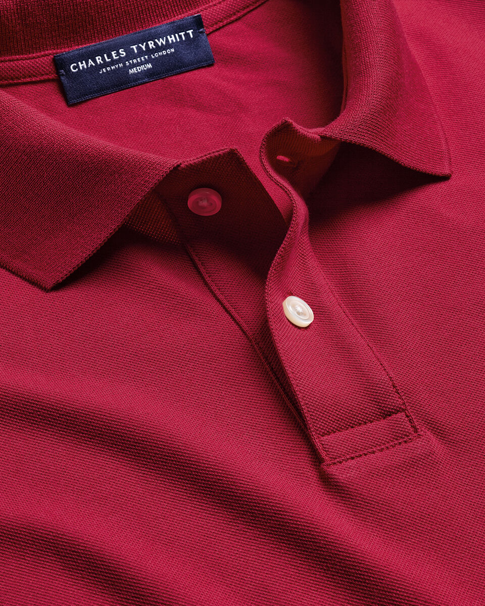 Pique Polo - Red
