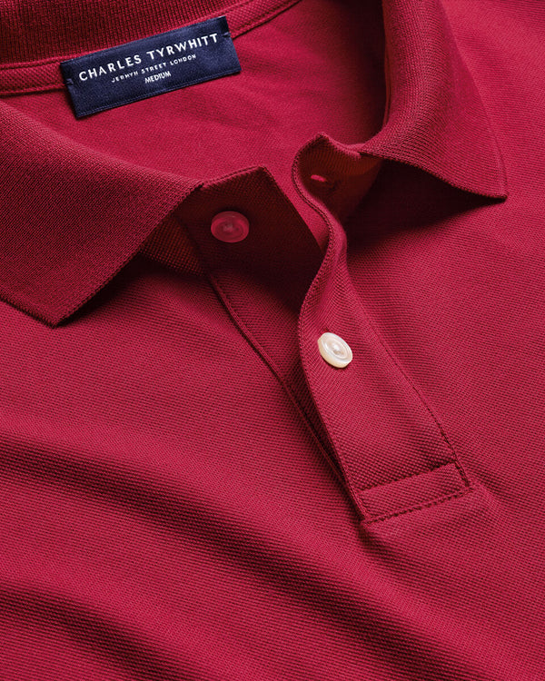 Pique Polo - Red