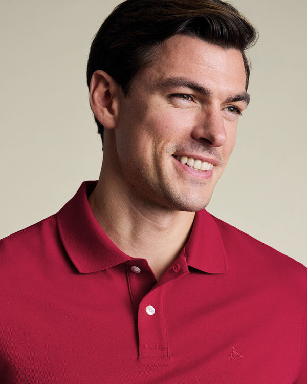 Pique Polo - Red
