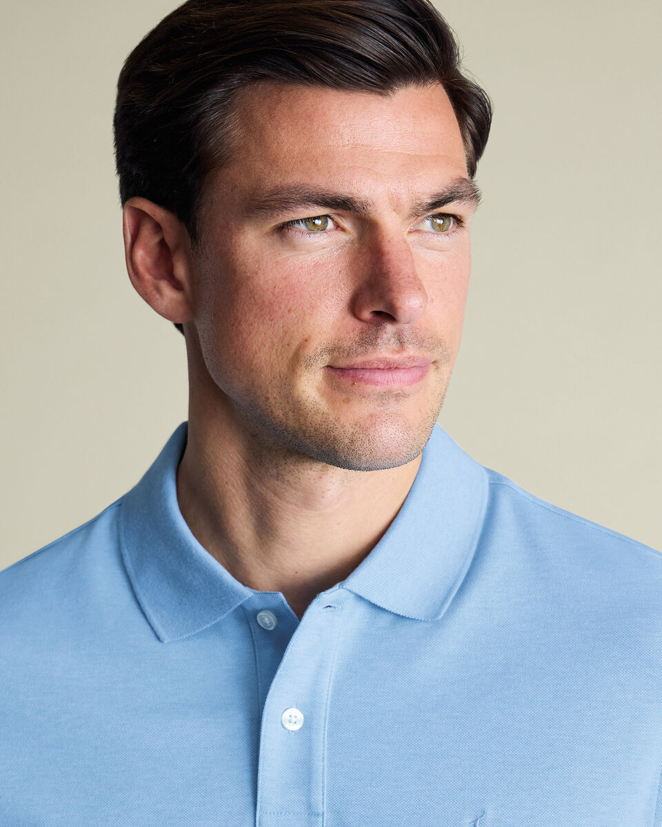 Pique Polo - Light Blue