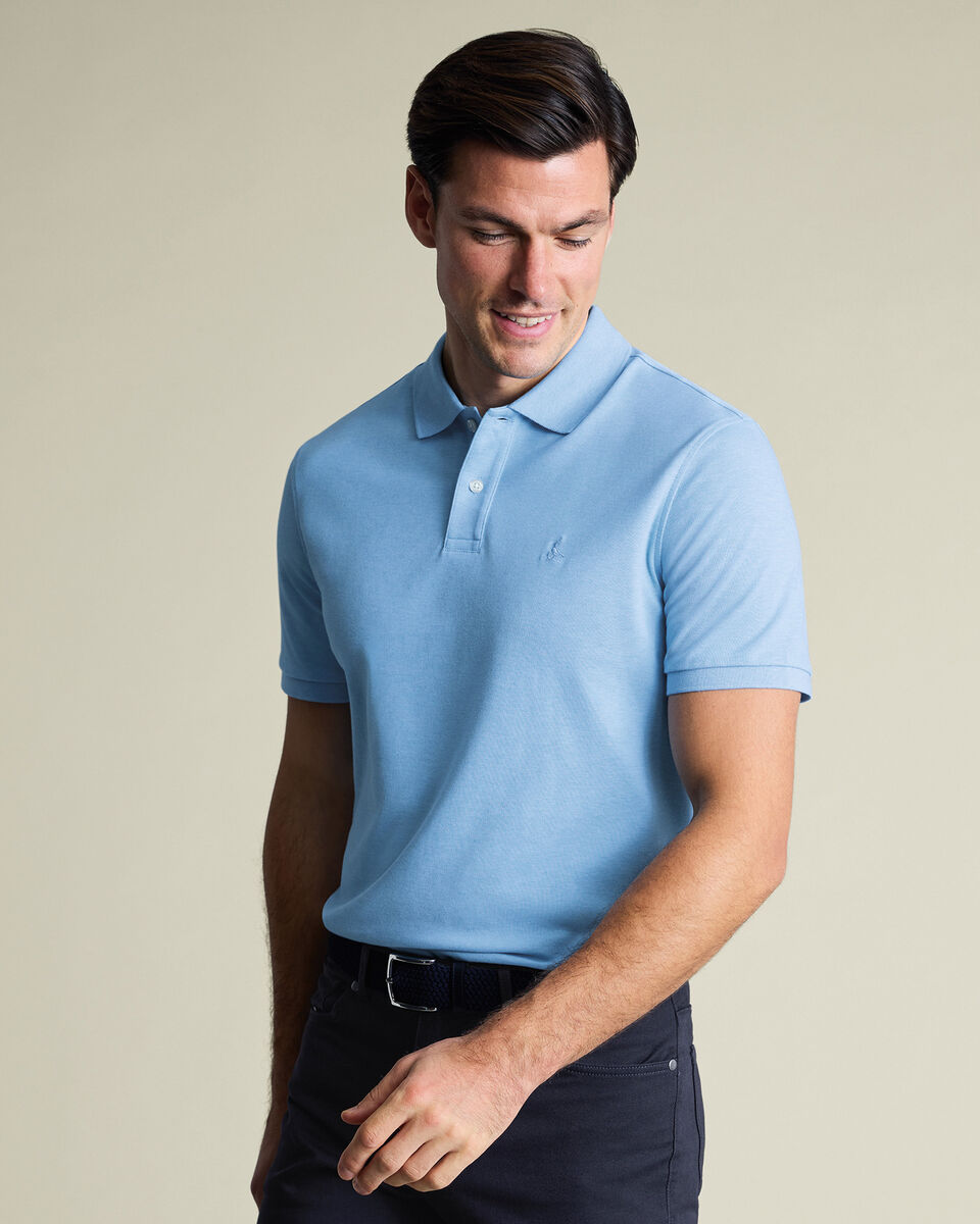 Pique Polo - Light Blue