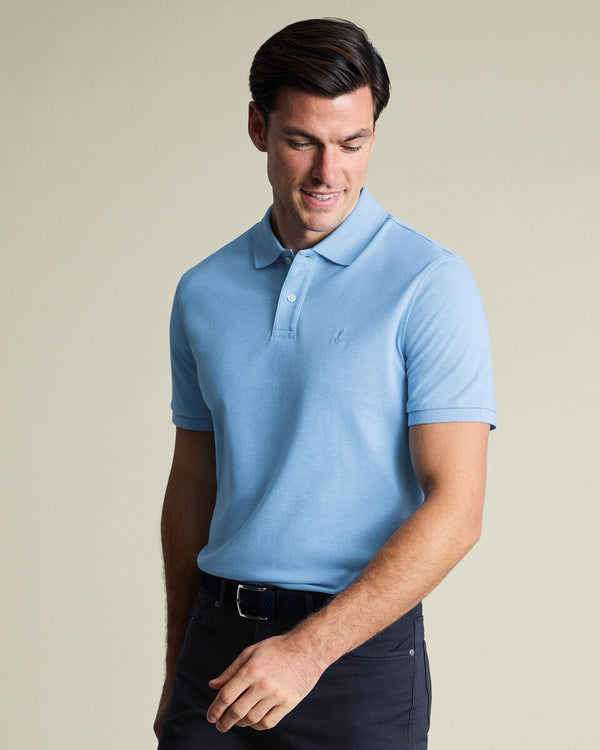 Pique Polo - Light Blue
