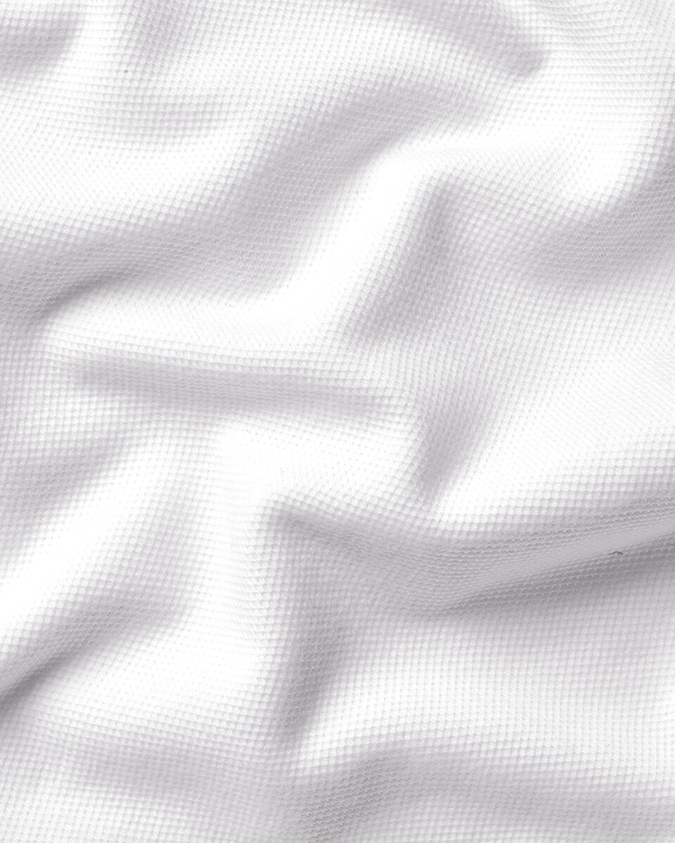 Pique Polo – White