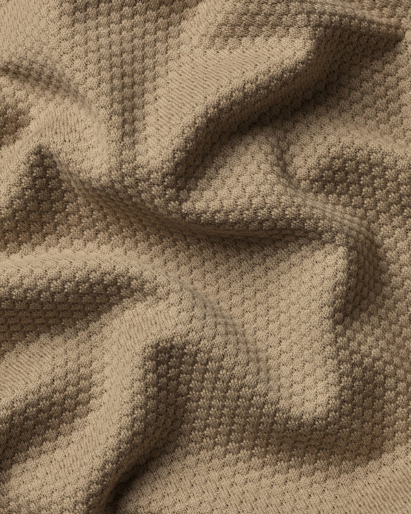 Performance Texture Polo – Tan