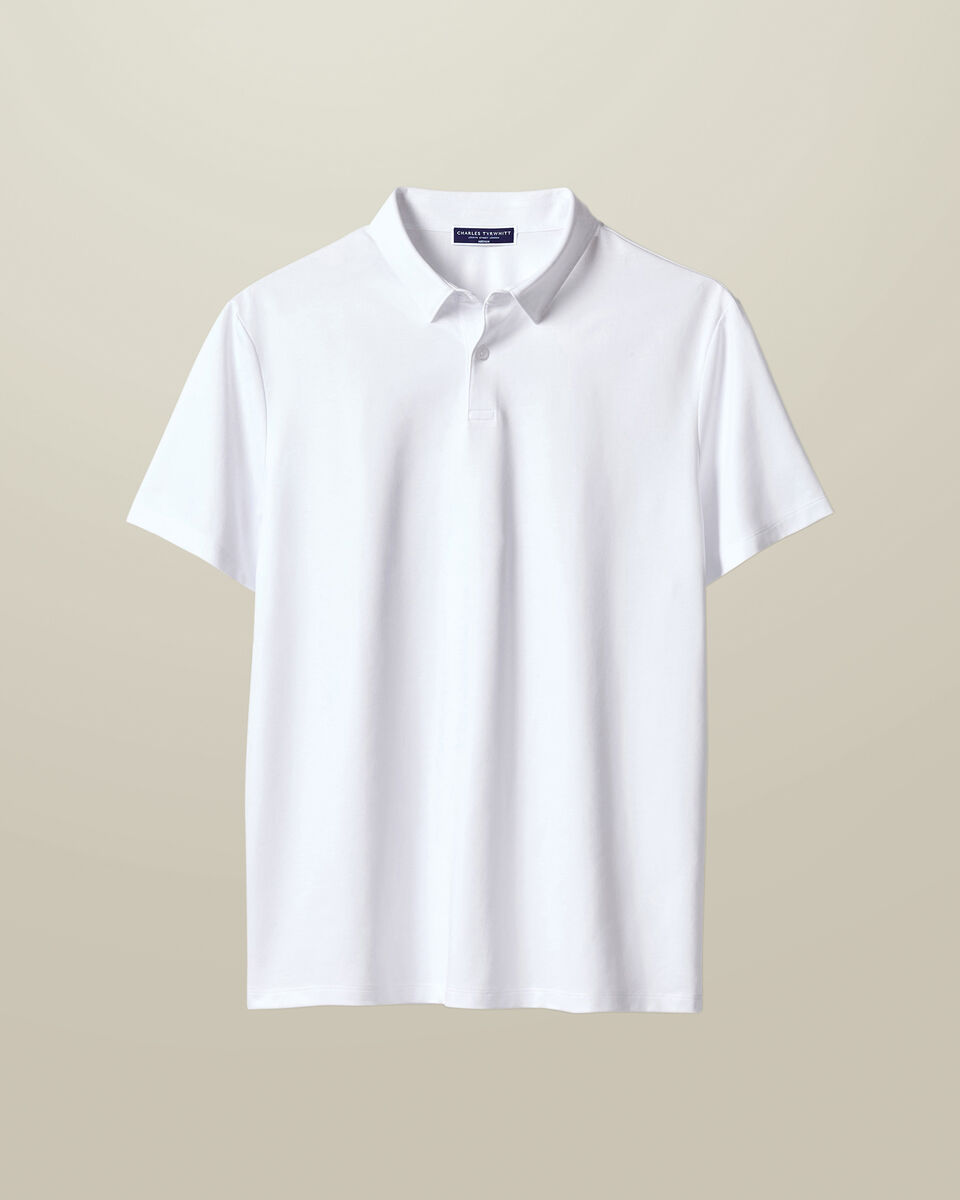 Performance Jersey Polo – White