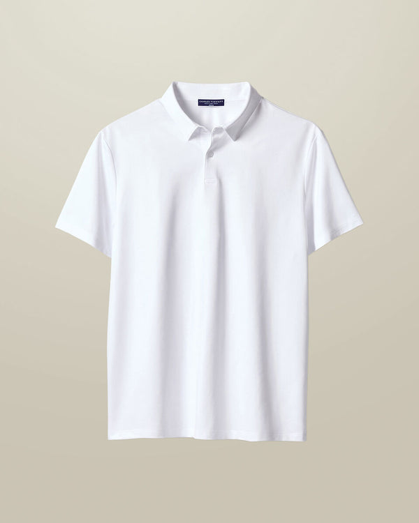 Performance Jersey Polo – White