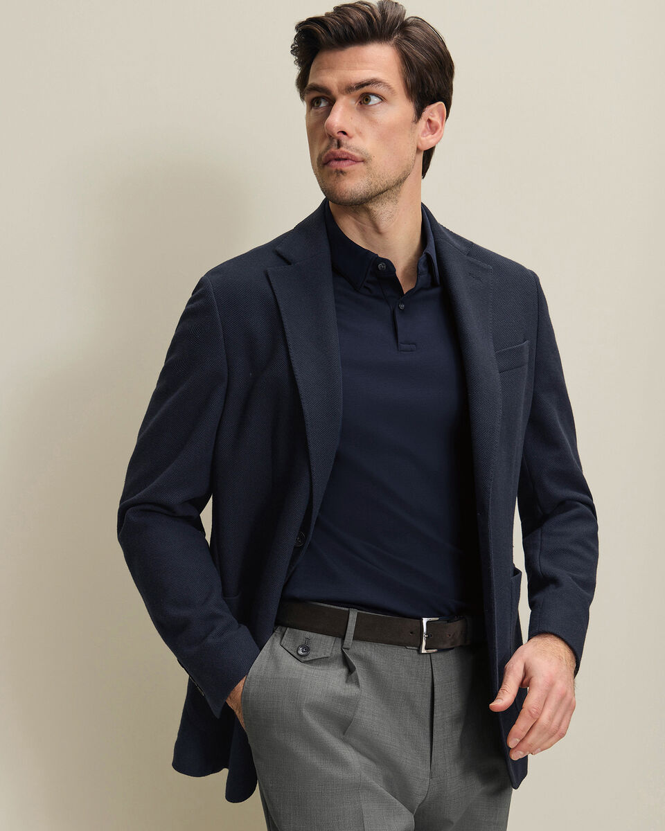 Smart Cotton Polo – Navy