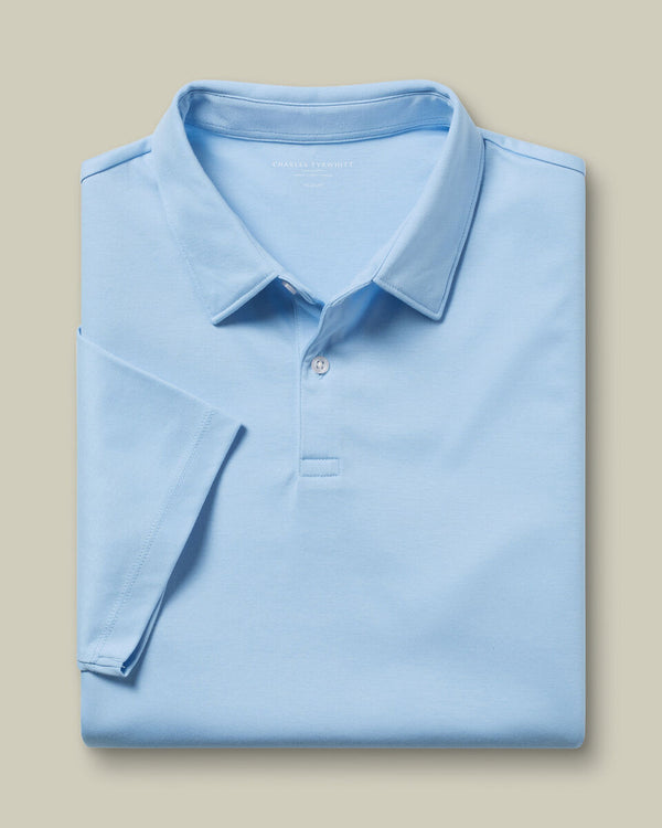 Smart Cotton Polo – Sky Blue